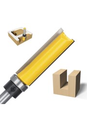 XCAN 8mm Shank Flush Trimming Router Bit Pattern Bit Upper Lower Bearing 5/8" Blade Template Wood Mills Cutter Carpenter