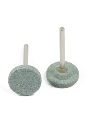 XCAN Abrasive Mounted Stone 10pcs 3mm Shank Grinding Head Stone Wheel for Dremel Rotary Tools Accessories