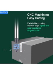 Tungsten Carbide Steel Milling Cutter 2.05 2.15 2.25 2.35 2.45 2.55 2.65 2.75 2.85 2.95 Decimal Point End Mill CNC Mini Tools 4F