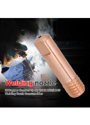 20pcs/set Welding Torch Nozzle Pipe Welding Machine Welding 0.8/1.0/1.2mm Nozzle Contact Tip for MIG Mag Welding Torch Nozzle Gas Diffuser