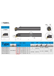 KaKarot Inner Turning Tool Holder MTQNR S16Q-MTQNR16 S32T-MTQNR16 S25S-MTQNR16 Carbide TNMG160408 Lathe Cutting Tools