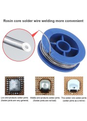 63/37 10 جرام 0.7 مللي متر سلك لحام صغير سلك القصدير مع 2% الجريان و الصنوبري ل سبيكة لحام الكهربائية