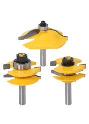 8mm Shank High Quality Raised Panel Cabinet Door Router Bit Set - 3 Bits Ogee Woodworking Cutter Woodworking Router Bits