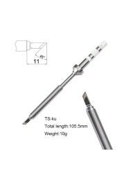 Pine64 TS100 Soldering Iron Tips Replacement Various Models of Pinecil Electric Soldering Iron Tip TS-BC2 TS-C1 TS-KU TS-ILS