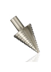 XCAN Metal Drill 1pc 5-35mm Step Cone Drill Tin Coated Straight Groove Hole Cutter HSS Round Shank Step Drill Bit