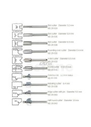 HSS Router Bits Wood Cutter Milling Fits Dremel Rotary Tool Set 10pcs 1/8" 3mm Q17 Dropship