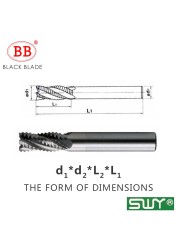 BB Roughing End Cutter HSS Cutters 4 Flute 5mm to 45mm Saw Metal Blade Machining Inch & Iso 6mm 8mm 10mm 12mm 16mm