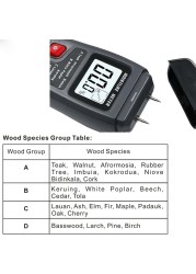 R&D MT10 Wood Hygrometer Hygrometer Timber Humidity Detector Tree Digital Density Tester Gray EMT01 Wood Humidity Tester