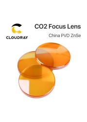 Cloudray China CO2 ZnSe Focus Lens Dia.18 19.05 20mm FL38.1 50.8 63.5 101.6 127mm 1.5 - 4" for Laser Engraving Cutting Machine