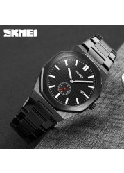 New Sport Wristwatch For Man SKMEI Top Brand Stainless Steel Waterproof Watches Men Watch Military Quartz Wristwatch Montre Homme