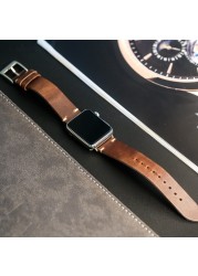 Horween US Chromexcel Genuine Leather Watch Strap Soft Wrap Handmade Leather Straps 18mm 20mm 22mm