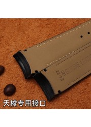 Genuine Calfskin Watchband Watch Band Strap for Tissot Couturier T035 T035617 627 T035439 Watch Band 22/23/24mm Brush Buckle