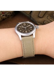 For hamilton khaki field watch h760250/h77616533/h70605963 H68201993 watch strap genuine leather nylon men watch band 20mm 22mm