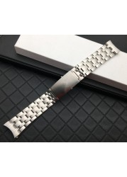 Top quality brand 316L 20mm 22mm silver stainless steel watch band for omega strap seamaster speedmaster planet ocean watchband