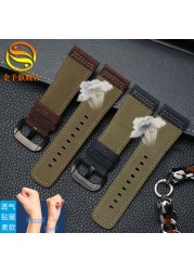 Genuine Leather Watch Band Men For Seven Friday M2/02 P1B/01 P2B/02 First Layer Cowhide Leather Bracelet Female 28mm Watch Strap