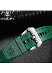 Steel454 Automatic Mechanical Watch Strap Replacement Watch Bands Automatic Watch Bracelets Diving Watches Waffle Strap 20/22mm