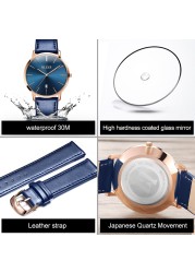 OLEVS Ultra-thin Men Watches Top Brand Fashion Casual Luxury Genuine Leather Japan Quartz Waterproof Wristwatch for Male