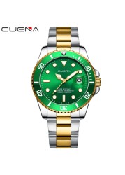 CUENA 2022 New Gold Watch Men Watches Men Creative Stainless Male Wrist Watches Waterproof Clock Relogio Hombre