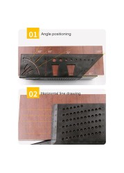 45+90 Degree Woodworking Ruler Square Woodworking Scrib Measure Measuring Tool With Scale And Ruler Convenient High Quality