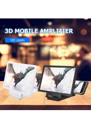 2021 new mobile phone screen magnifier 3d enlarge amplifier video projector bracket desk stand holder for phone