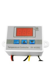 Easily Carry Temperature Controller 10A Thermostat Control W3002 Digital Switch With Probe Sensor Lightweight Instrumentation