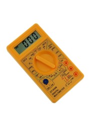 DT830 الرقمية المتعدد الفولتميتر مقياس التيار الكهربائي Ohmmeter DC10V ~ 1000 فولت 10A التيار المتناوب 750 فولت فاحص/ مختبر التيار الكهربائي اختبار شاشة الكريستال السائل