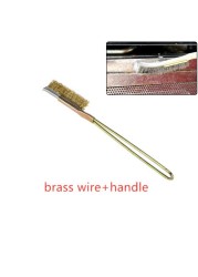 1pc Hard Copper Wire Nylon Brush Small Micro Brushes Rust Remover Paint Removal Metal Cleaning Polishing Burp Brush