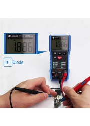 Sunshine DT-19N High Accuracy Mini Digital Multimeter Intelligent Multimeter for Mobile Phone AC DC Ammeter Tool Voltmeter