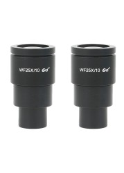 2pcs WF10X WF15X WF20X WF25X WF30X Wide Field Eyepiece for Trinocular Microscope Stereo Microscope 30mm Interface Installation