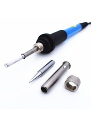 60W 220V Electric Soldering Iron Kit Temperature Adjustable With Soldering Tin Wire 5 Tips Welding Repair Tools EU Plug