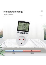 Timer Socket Thermostat Digital Temperature Controller Socket Outlet With Timer Switch Sensor Probe Heating Cooling 40% Off