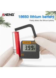 ANENG 168Max Digital Lithium Battery Capacity Tester LCD Battery Voltage Tester Digital Lithium Battery Capacity Diagnostic Tool