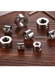 8pcs Drill Bit Depth Limited Stop Ring Collars 3-10mm Woodworking Drill Locator for Woodworking Hole Opener Puncher