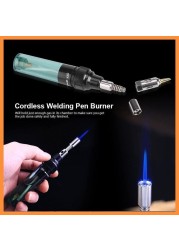 1300 Celsius Butane 4 in 1 Portable Soldering Iron Kit Welding Pen Burner Blow Torch Gas Soldering Iron Tip Butane Cordless Tool