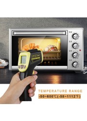 GM320S Non Contact Industrial Infrared Thermometer High Infrared Heat Gun -50~600℃/-58~1112℃ LCD Laser Pointer