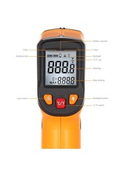 Infrared Digital Thermometer C/F Non-contact Infrared Thermometer Infrared Laser Thermometer Gun -50~380/600 Degree