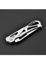 Full Stainless Steel Blade Shape Knife Outdoor Camping Self Defense Emergency Survival Knife Tool Portable Size Whosale & Dropship