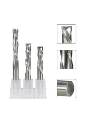 XCAN Up Down Cutter 3.175/4/5/6/8/10mm Shank CNC Router Bit for Woodworking 2 Flute Carbide End Mill Wood Mills Cutter