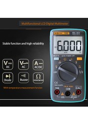 Richmeter RM102 Multifunctional Digital Multimeter AC/DC Voltage Current Tongs Resistance Diode Capacitance Temperature Meter