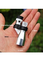 8x20 Portable Binoculars Small Angle Waterproof HD Pocket Monocular Outdoor Hunting Field Probe Telescope + Photo Clip