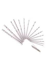 25Pcs Mini Micro HSS Twist Drill Bits Set Metric Sizes 0.5-3.0mm For PCB CraftsWoodworking Metal Wood Tools