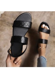 VENTACT 2022 New Fashion Women Sandals Shallow Buckles Shoes For Women Summer Street Brief Outdoor Footwear Size 35-43