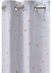 Unicorn Waffle Eyelet Blackout Curtains