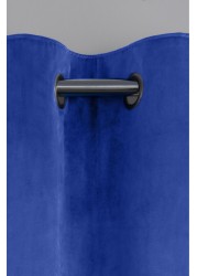 Matte Velvet Curtains Eyelet Lined