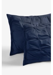 All Over Pleated Duvet Cover And Pillowcase Set