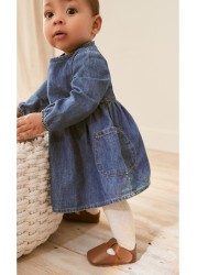 Baby Long Sleeved Denim Dress (0mths-2yrs)