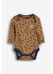 Long Sleeve Baby Bodysuits 3 Pack (0mths-3yrs)