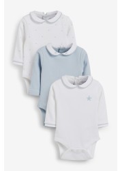 3 Pack Premium Long Sleeve Baby Bodysuits