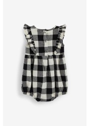 Myleene Klass Baby Gingham Ruffle Romper