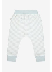 The Little Tailor Blue Yarn Dyed Stripe Jersey Slouch Pants